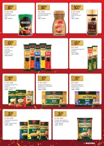 MAXIMA akcijų leidinys "Nukalta kaina – visada kaip per akciją" nuo gruodžio 2 d.
