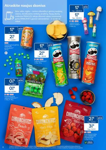 MAXIMA akcijų leidinys "SALDUMYNŲ IR UŽKANDŽIŲ MĖNUO" nuo vasario 3 d.