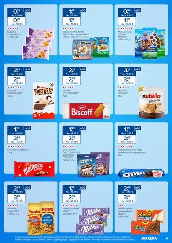 MAXIMA akcijų leidinys "SALDUMYNŲ IR UŽKANDŽIŲ MĖNUO" nuo vasario 3 d.