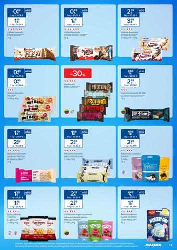 MAXIMA akcijų leidinys "SALDUMYNŲ IR UŽKANDŽIŲ MĖNUO" nuo vasario 3 d.