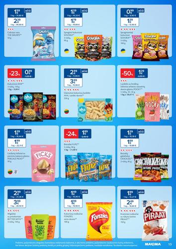 MAXIMA akcijų leidinys "SALDUMYNŲ IR UŽKANDŽIŲ MĖNUO" nuo vasario 3 d.