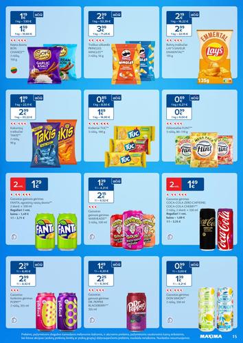 MAXIMA akcijų leidinys "SALDUMYNŲ IR UŽKANDŽIŲ MĖNUO" nuo vasario 3 d.