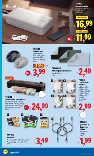 LIDL ne maisto prekių leidinys nuo rugpjūčio 10 d.