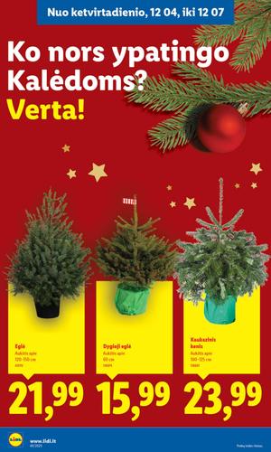 LIDL maisto akcijų leidinys nuo ketvirtadienio, gruodžio 4 d.