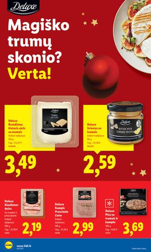 LIDL maisto akcijų leidinys nuo ketvirtadienio, gruodžio 4 d.