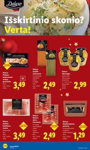 LIDL maisto akcijų leidinys nuo ketvirtadienio, gruodžio 4 d.