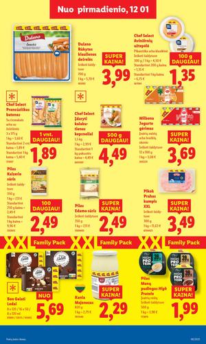 LIDL maisto akcijų leidinys nuo ketvirtadienio, gruodžio 4 d.