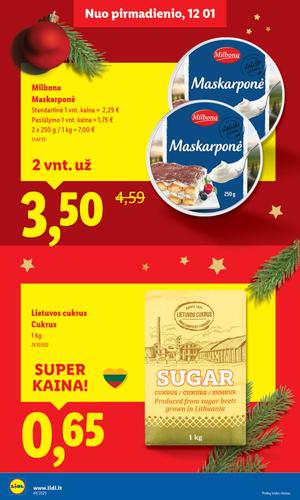 LIDL maisto akcijų leidinys nuo ketvirtadienio, gruodžio 4 d.