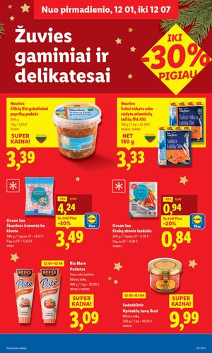 LIDL maisto akcijų leidinys nuo ketvirtadienio, gruodžio 4 d.
