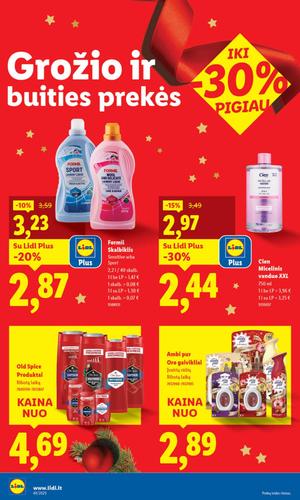 LIDL maisto akcijų leidinys nuo ketvirtadienio, gruodžio 4 d.