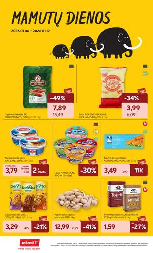 RIMI akcijų leidinys Nr. 2 nuo sausio 6 d.
