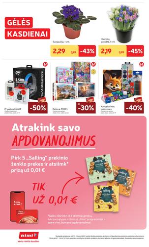 RIMI akcijų leidinys Nr. 2 nuo sausio 6 d.