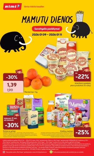 RIMI akcijų leidinys Nr. 2 nuo sausio 6 d.