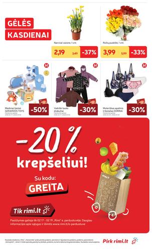 RIMI akcijų leidinys Nr. 8 nuo vasario 17 d.