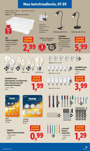 LIDL ne maisto prekių leidinys nuo sausio 26 d.