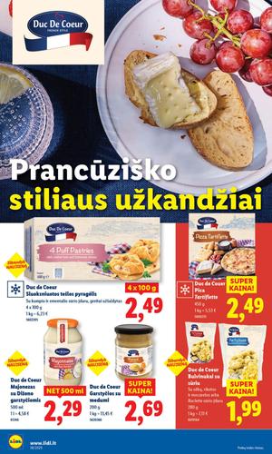 LIDL maisto akcijų leidinys nuo rugsėjo 15 d.
