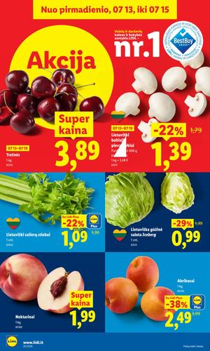 LIDL maisto akcijų leidinys nuo liepos 13 d.