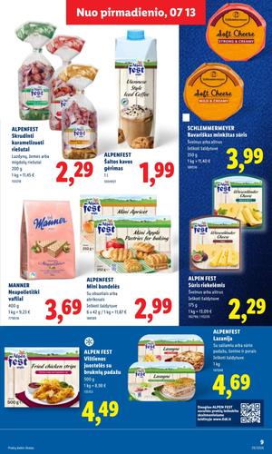LIDL maisto akcijų leidinys nuo liepos 13 d.