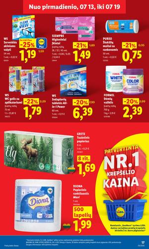 LIDL maisto akcijų leidinys nuo liepos 13 d.