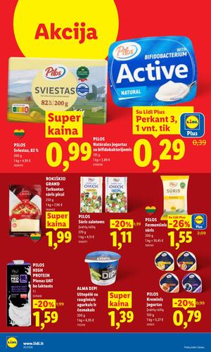 LIDL maisto akcijų leidinys nuo liepos 13 d.