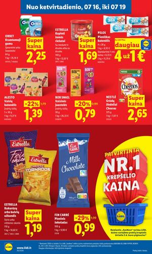 LIDL maisto akcijų leidinys nuo liepos 13 d.