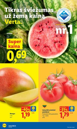LIDL maisto akcijų leidinys nuo liepos 13 d.