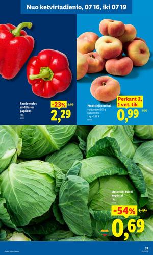 LIDL maisto akcijų leidinys nuo liepos 13 d.
