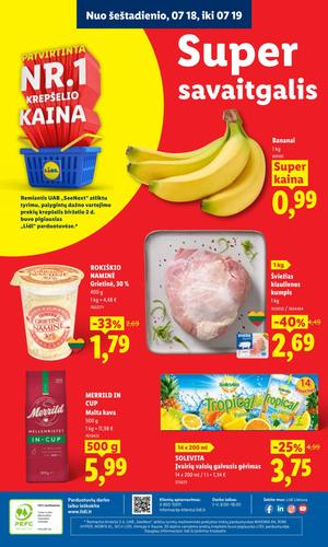 LIDL maisto akcijų leidinys nuo liepos 13 d.