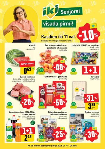 IKI akcijų leidinys "IKI Kaininis leidinys Nr. 29" nuo liepos 14 d.