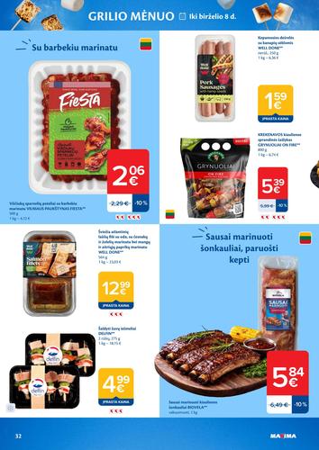 MAXIMA akcijų leidinys "AČIŪ savaitinis  Nr. 21" nuo gegužės 19 d.