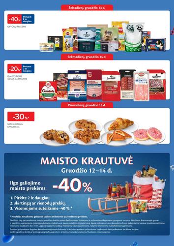 MAXIMA akcijų leidinys "Ypatingi atidarymo pasiūlymai atsinaujinusioje parduotuvėje Ulonų g. 5, Vilniuje" nuo gruodžio 9 d.