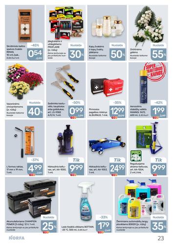 NORFA akcijų leidinys Nr. 21 nuo spalio 15 d.
