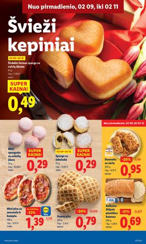 LIDL maisto akcijų leidinys nuo vasario 9 d.