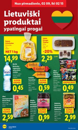 LIDL maisto akcijų leidinys nuo vasario 9 d.