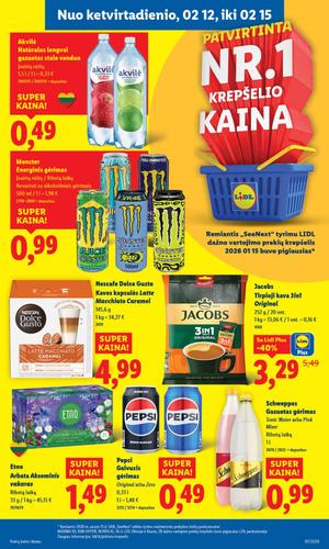 LIDL maisto akcijų leidinys nuo vasario 9 d.