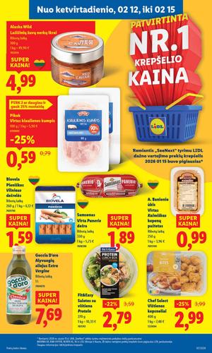 LIDL maisto akcijų leidinys nuo vasario 9 d.