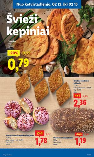 LIDL maisto akcijų leidinys nuo vasario 9 d.