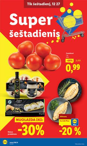 LIDL maisto akcijų leidinys nuo ketvirtadienio, gruodžio 25 d.