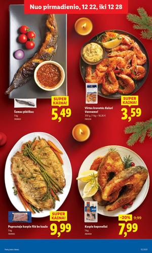 LIDL maisto akcijų leidinys nuo ketvirtadienio, gruodžio 25 d.