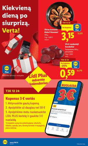 LIDL maisto akcijų leidinys nuo ketvirtadienio, gruodžio 25 d.