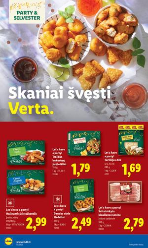 LIDL maisto akcijų leidinys nuo ketvirtadienio, gruodžio 25 d.