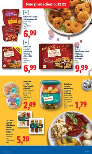 LIDL maisto akcijų leidinys nuo ketvirtadienio, gruodžio 25 d.