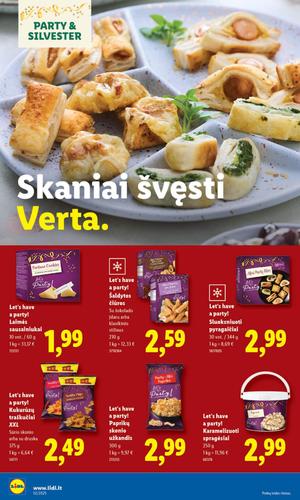 LIDL maisto akcijų leidinys nuo ketvirtadienio, gruodžio 25 d.