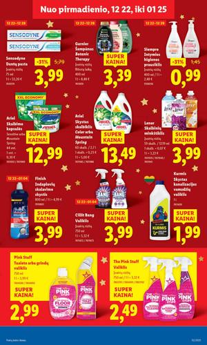 LIDL maisto akcijų leidinys nuo ketvirtadienio, gruodžio 25 d.