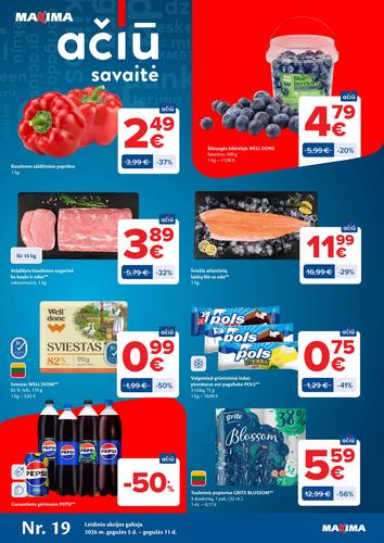 MAXIMA akcijų leidinys Nr. 19 nuo gegužės 5 d.