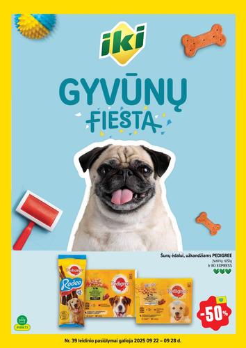 IKI akcijų leidinys "Gyvūnų fiesta" nuo rugsėjo 22 d.