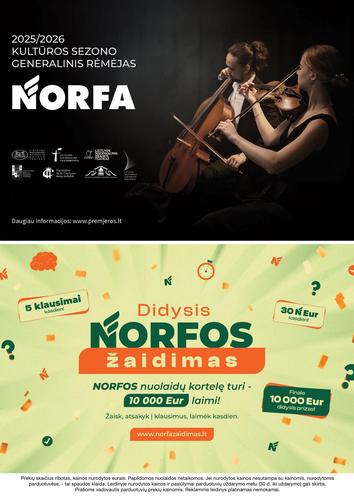 NORFA akcijų leidinys Nr. 8 nuo balandžio 16 d.