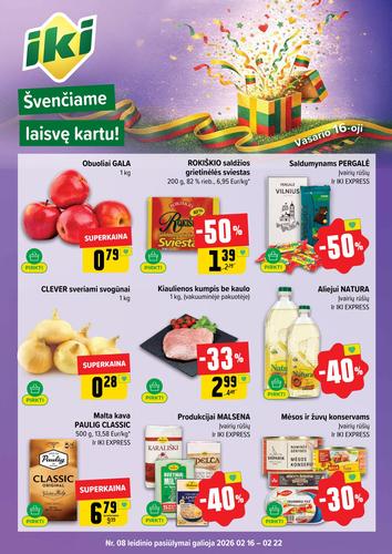 IKI akcijų leidinys Nr. 8 nuo vasario 16 d.
