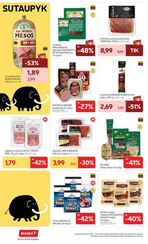 RIMI akcijų leidinys Nr. 42 nuo spalio 13 d.