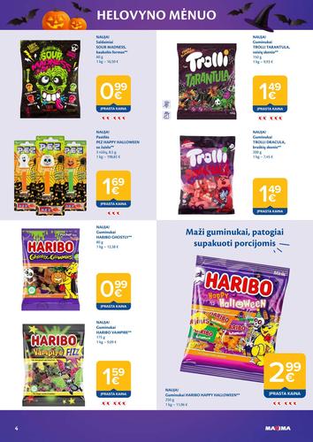 MAXIMA akcijų leidinys "HELOVYNO MĖNUO" nuo spalio 6 d.